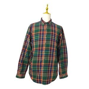 Ralph Lauren XL Plaid Long Sleeve Shirt Button Down Pony Classic Fit